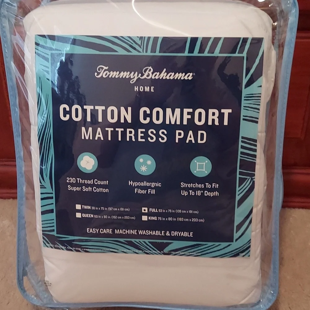 Tommy Bahama Cotton Comfort Mattress Pad